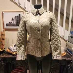 Burberry diamond-quilted jacket size XS